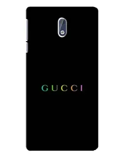 Чехол для Nokia 3.1 с картинкой «Gucci — неоновый минимализм»