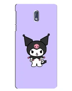 Чехол для Nokia 3.1 с картинкой «Kuromi — нежный фиолетовый»