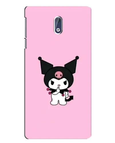 Чехол для Nokia 3.1 с картинкой «Kuromi — розовая нежность»