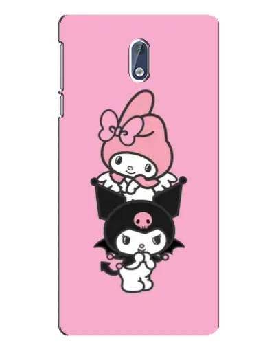 Чехол для Nokia 3.1 с картинкой «My Melody и Kuromi»