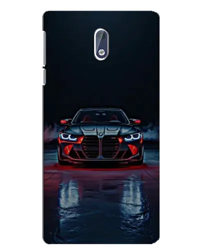 Чехол для Nokia 3.1 с картинкой «BMW на мокрой дороге»