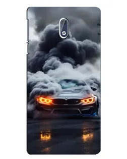 Чехол для Nokia 3.1 с картинкой «BMW в дыму»