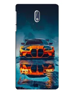 Чехол для Nokia 3.1 с картинкой «BMW — золотая эмблема»