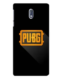 Чехол для Nokia 3.1 с картинкой «PUBG — рамка лого»