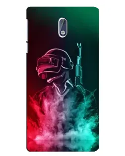Чехол для Nokia 3.1 с картинкой «PUBG — огненный воин»