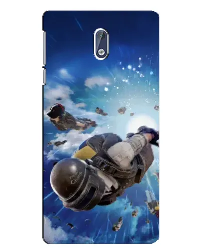 Чехол для Nokia 3.1 с картинкой «Десант PUBG — прыжок»