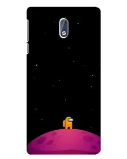 Чехол для Nokia 3.1 с картинкой «Одинокий герой на планете» Чехол для Nokia 3.1 с картинкой «Одинокий герой на планете»
