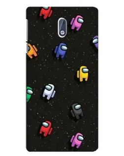 Чехол для Nokia 3.1 с картинкой «Космический паттерн Among Us» Чехол для Nokia 3.1 с картинкой «Космический паттерн Among Us»
