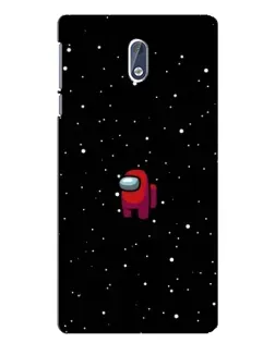 Чехол для Nokia 3.1 с картинкой «Красный Among Us»