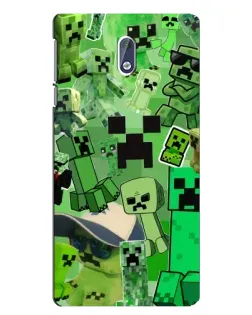 Чехол для Nokia 3.1 с картинкой «Криперы Minecraft» Чехол для Nokia 3.1 с картинкой «Криперы Minecraft»