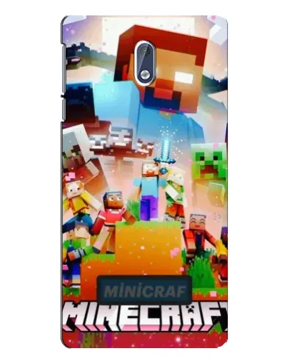 Чехол для Nokia 3.1 с картинкой «Minecraft герои игры»