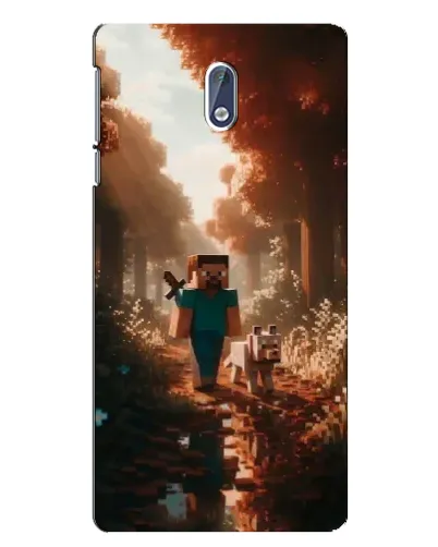 Чехол для Nokia 3.1 с картинкой «Стив в лесу»