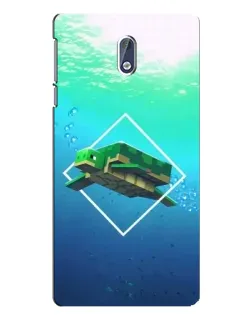 Чохол для Nokia 3.1 з картинкою «Черепаха Minecraft»