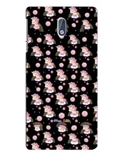 Чехол для Nokia 3.1 с картинкой «Magic Unicorn паттерн»