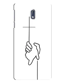 Чохол для Nokia 3.1 з картинкою «Рука тримає»