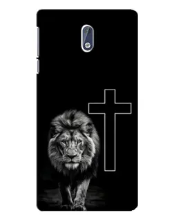 Чохол для Nokia 3.1 з картинкою «Лев та Хрест»