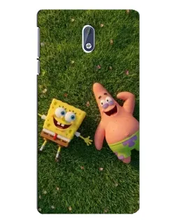 Чехол для Nokia 3.1 с картинкой «Друзья на лужайке»