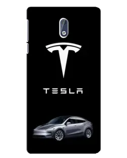 Чехол для Nokia 3.1 с картинкой «Tesla Model Y»