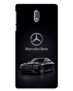 Чехол для Nokia 3.1 с картинкой «Mercedes — решетка радиатора»