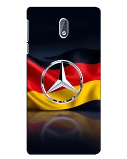 Чехол для Nokia 3.1 с картинкой «Mercedes — флаг Германии»