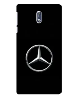 Чехол для Nokia 3.1 с картинкой «Mercedes классический лого»