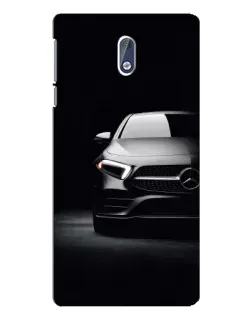 Чехол для Nokia 3.1 с картинкой «Свет фар Mercedes»