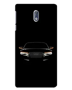 Чехол для Nokia 3.1 с картинкой «Audi — ночной контур»
