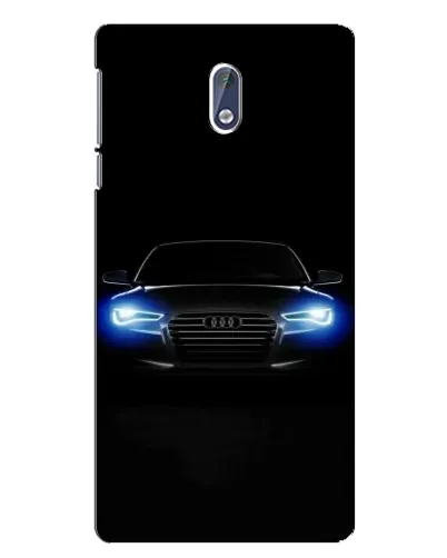 Чехол для Nokia 3.1 с картинкой «Audi в неоне»