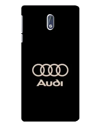Чехол для Nokia 3.1 с картинкой «Audi — золотой логотип»