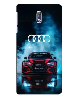 Чехол для Nokia 3.1 с картинкой «Audi Sport — неон»