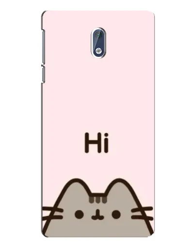 Чехол для Nokia 3.1 с картинкой «Пушин говорит Hi» Чехол для Nokia 3.1 с картинкой «Пушин говорит Hi»