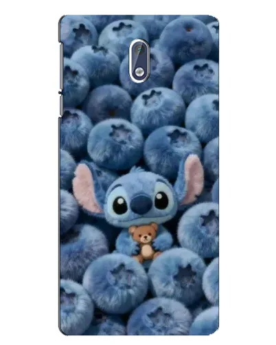 Чехол для Nokia 3.1 с картинкой «Стич и голубика»