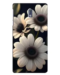 Чохол для Nokia 3.1 з картинкою «Білі маргаритки макро»
