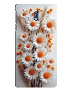 Чохол для Nokia 3.1 з картинкою «Білі сухоцвіти»
