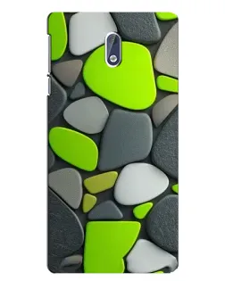 Чохол для Nokia 3.1 з картинкою «Яскрава неонова галька»