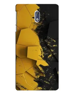Чохол для Nokia 3.1 з картинкою «Золоті уламки геометрії»