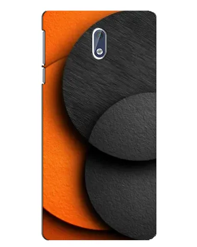 Чохол для Nokia 3.1 з картинкою «Геометрія помаранчевих кіл»