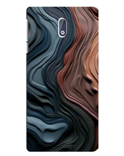 Чохол для Nokia 3.1 з картинкою «Кольорові хвилі каньйону»