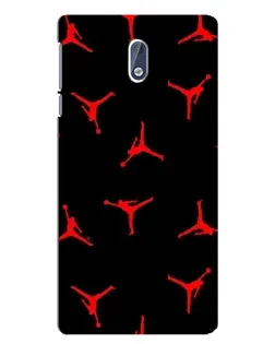 Чехол для Nokia 3 с картинкой «Jordan Red Pattern»