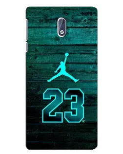 Чехол для Nokia 3 с картинкой «Jordan Cyan 23»