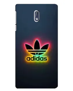 Чехол для Nokia 3 с картинкой «Неоновый Adidas»