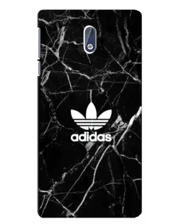 Чехол для Nokia 3 с картинкой «Белый мрамор Adidas»