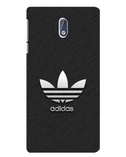 Чехол для Nokia 3 с картинкой «Adidas Карбоновая текстура»