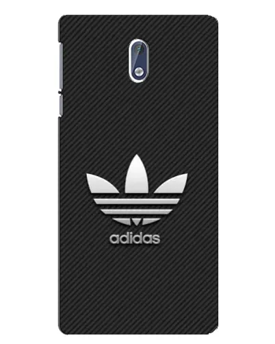 Чехол для Nokia 3 с картинкой «Adidas Карбоновая текстура»