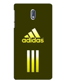 Чехол для Nokia 3 с картинкой «Оливковый градиент Adidas»