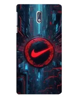 Чохол для Nokia 3 з картинкою «Техногенний стиль Nike»