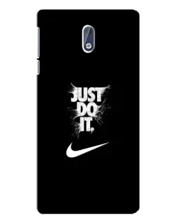 Чохол для Nokia 3 з картинкою «Текстовий принт Nike»