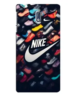 Чохол для Nokia 3 з картинкою «Колекція кросівок Nike»
