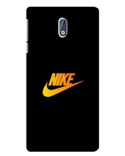 Чохол для Nokia 3 з картинкою «Золотий логотип Nike»