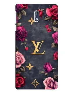 Чехол для Nokia 3 с картинкой «Цветочный Louis Vuitton»